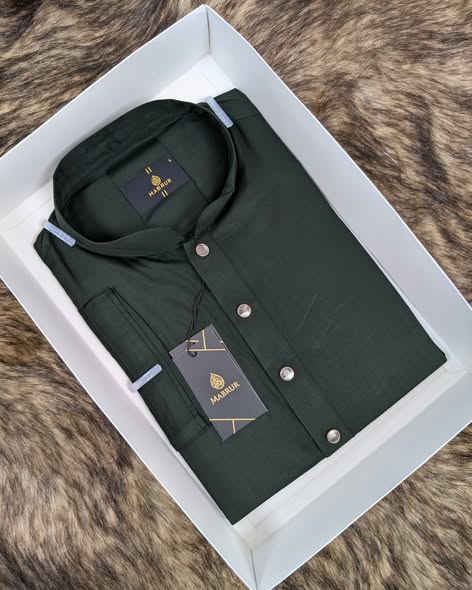 Classic Red Cotton Panjabi for Men