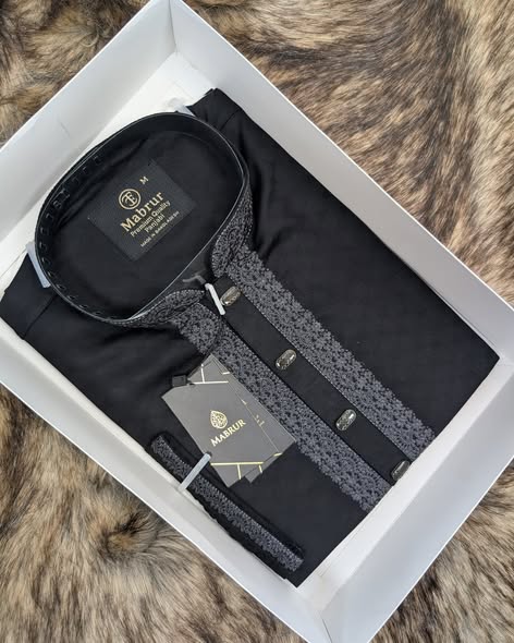 Elegant Deep Teal Embroidered Panjabi