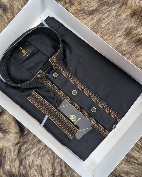 Classic Pearl White Embroidered Panjabi